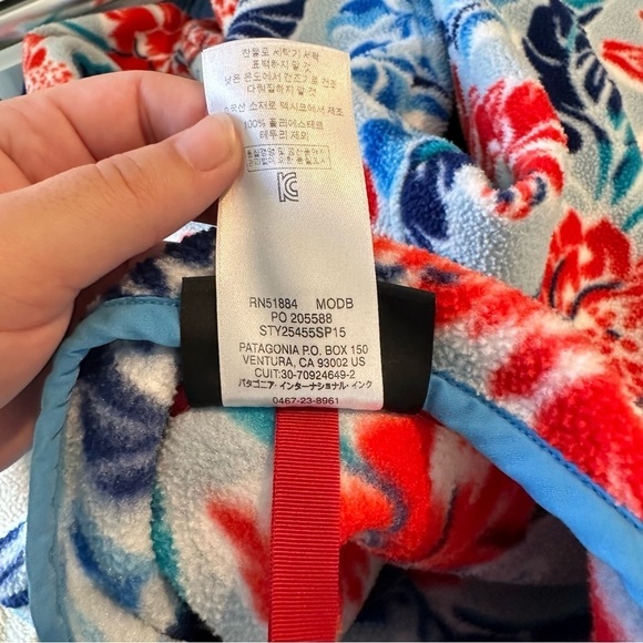 Patagonia Synchilla Floral Print Pullover Rare Womens Size Medium - Picture 4 of 6